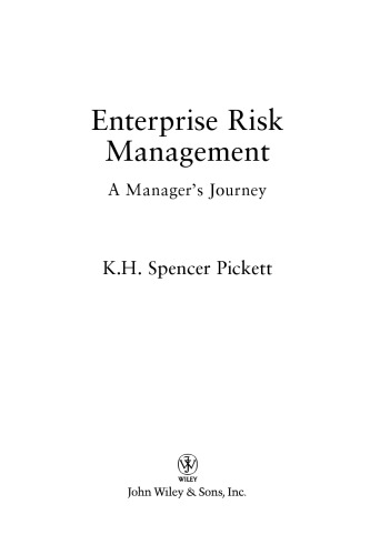 Enterprise Risk Management: A Manager's Journey