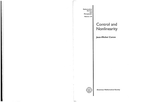 Control and Nonlinearity (Mathematical Surveys and Monographs)
