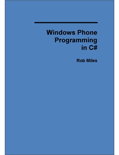 Windows Phone Programming in C#