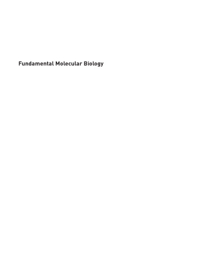 Fundamental Molecular Biology