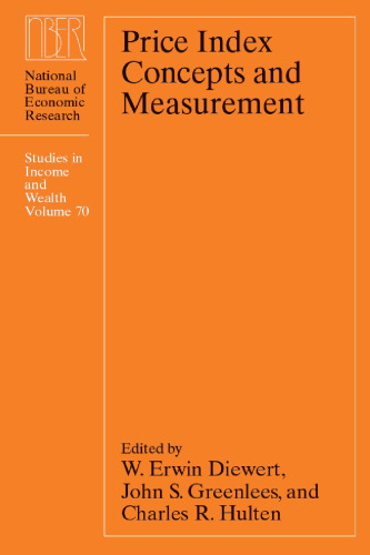 Price Index Concepts and Measurement (National Bureau of Economic Research Conference Report)