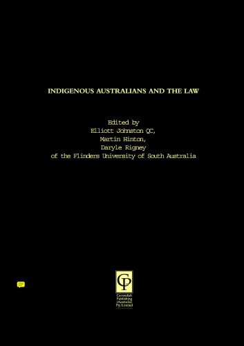 Indigenous Australians and the Law