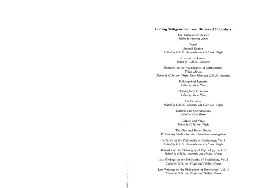 Philosophical Investigations Philosophische Untersuchungen