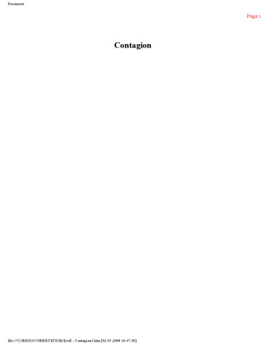 Contagion: Sexuality, Disease, and Death in German Idealism and Romanticism (Studies in Continental Thought)