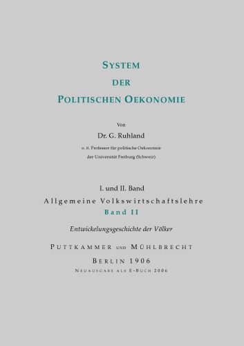 System der politischen Oekonomie - Band 2