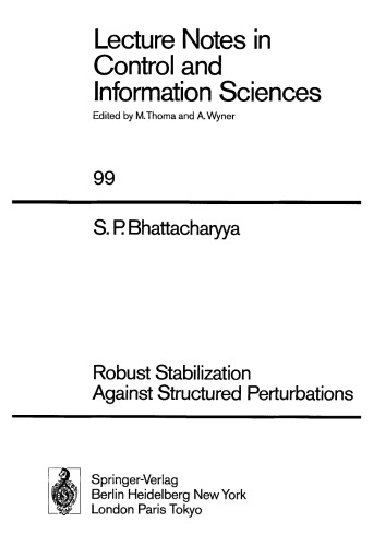 Robust Stabilization Against Structured Perturbations