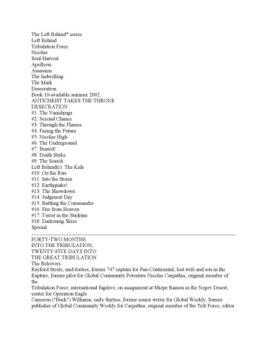Desecration: Antichrist Takes the Throne (Left Behind No. 9)