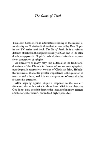 The Ocean of Truth: A Defence of Objective Theism