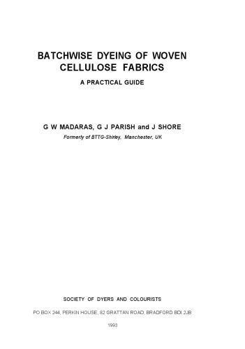 Batchwise Dyeing of Woven Cellulosic Fabrics