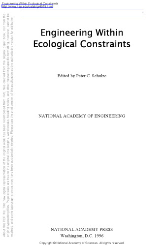 Engineering Within Ecological Constraints