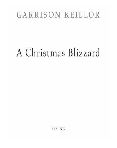 A Christmas Blizzard