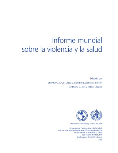 Informe mundial sobre la violencia y la salud