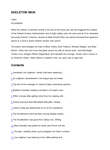 Skeleton Man (Joe Leaphorn Jim Chee Novels)