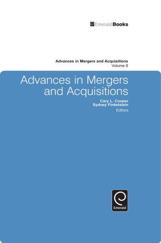 Advances in Mergers and Acquisitions, Volume 8