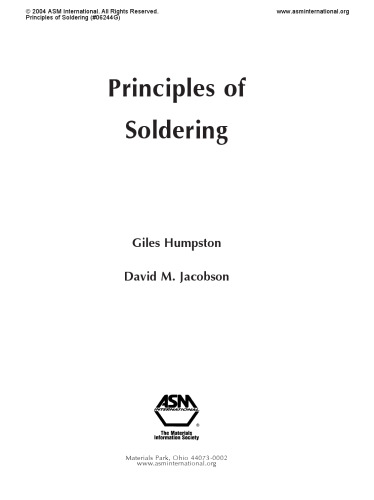 Principles of Soldering