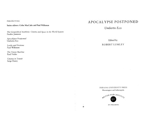 Apocalypse Postponed (Perspectives)