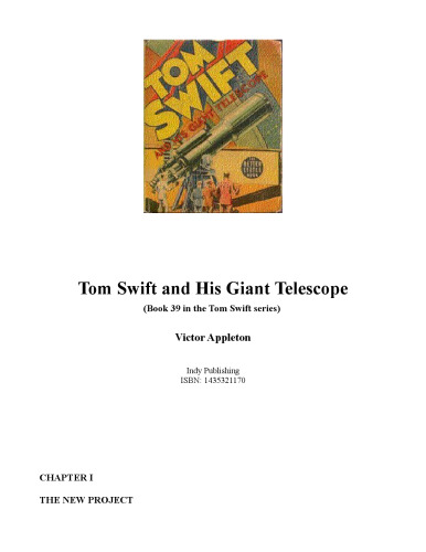 Tom Swift and His Giant Telescope (Book 39 in the Tom Swift series)