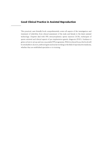 Good Clinical Practice in Assisted Reproduction