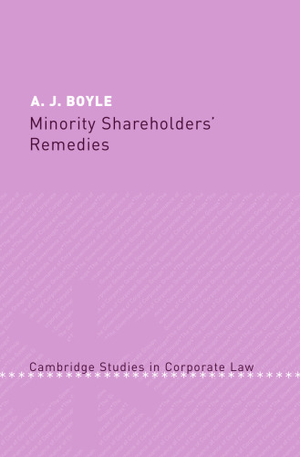 Minority Shareholders’ Remedies