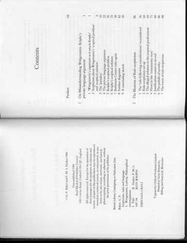 Skepticism, Rules and Language