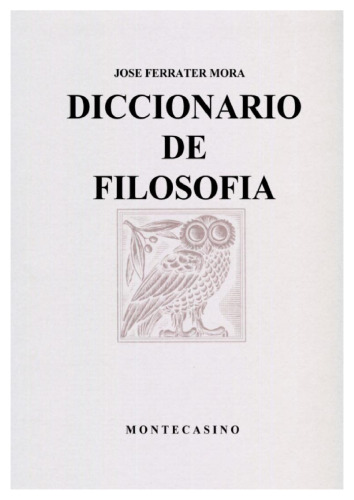 Diccionario de Filosofia - 2 Tomos  Spanish