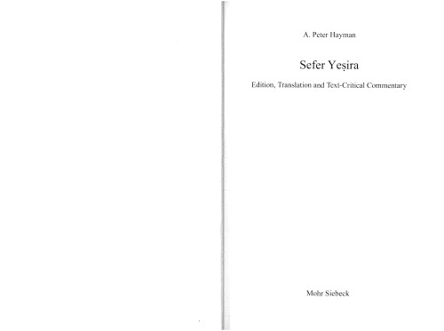 Sefer Yesira