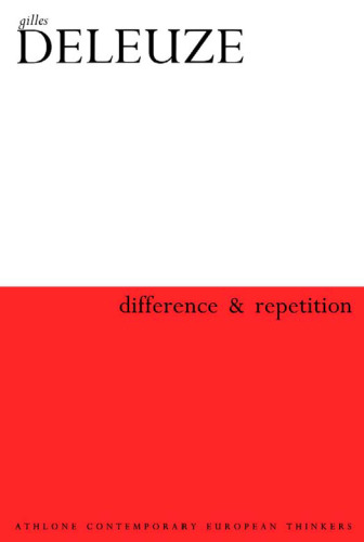 Difference and Repetition