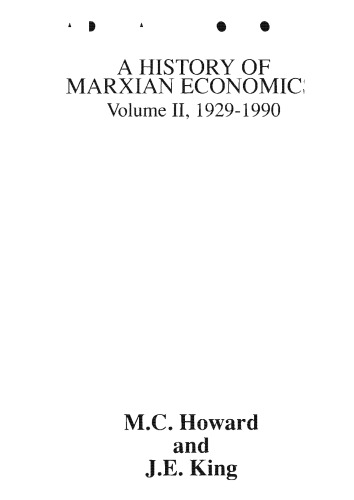 A History of Marxian Economics, Volume II
