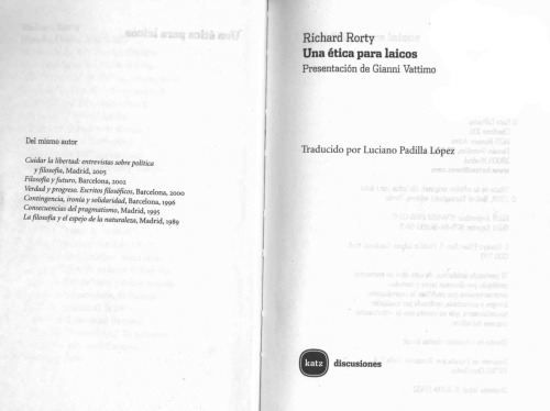 Una Etica para Laicos