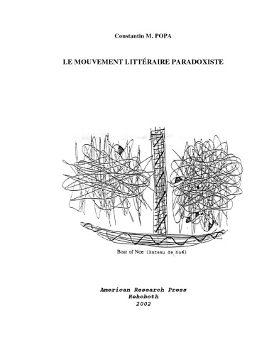 Le Mouvement Litteraire Paradoxiste   French