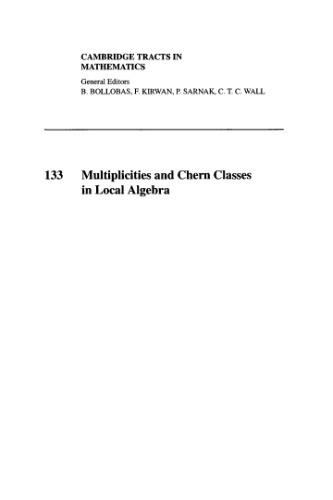 Multiplicities and Chern Classes in Local Algebra