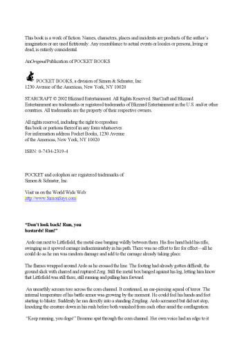 Speed of Darkness (StarCraft #3)