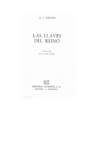 Las Llaves del Reino (Spanish Edition)