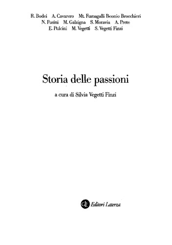 Storia delle passioni