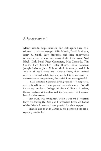 A Slim Book about Narrow Content (Contemporary Philosophical Monographs)