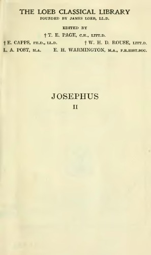 Josephus: The Jewish War (Books I-III)