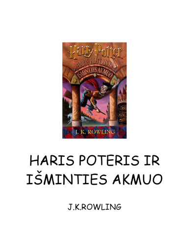 Haris Poteris ir Isminties Akmuo