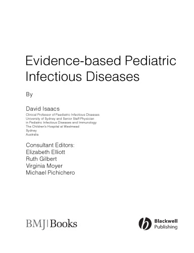 Evidence-Based Pediatric Infectious Diseases