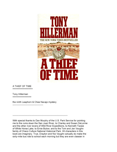A Thief of Time: A Novel