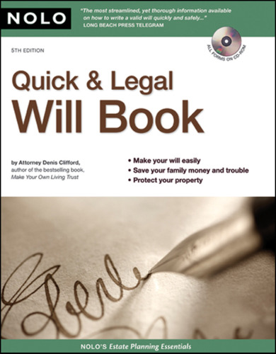 Quick & Legal Will Book, 5th edition