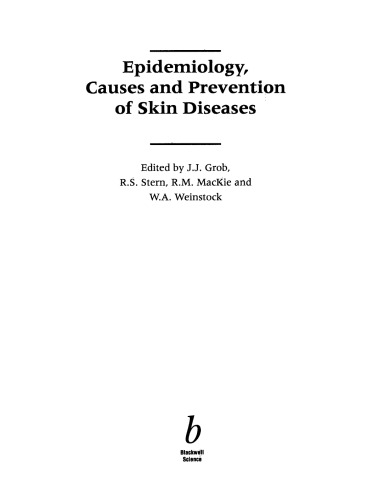 Epidemiology, Causes and Prevention of Skin Diseases