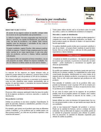 Gerencia por resultados