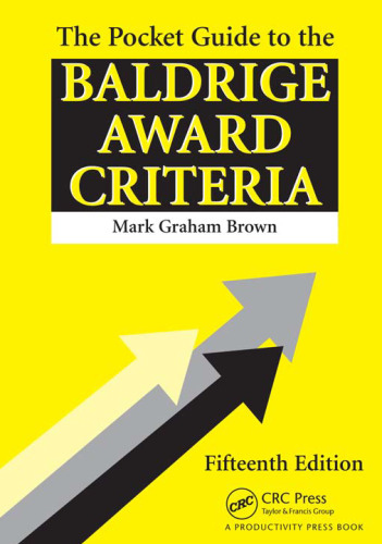 The Pocket Guide to the Baldrige Award Criteria - 15th Edition (5-Pack)