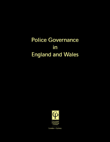 Police Governace in England and Wales