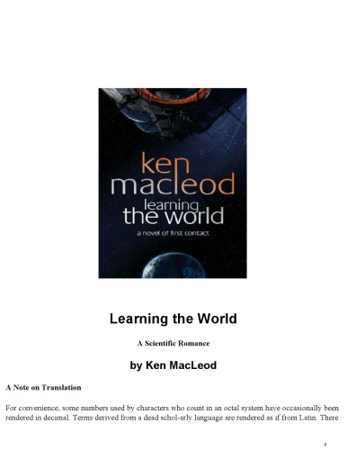 Learning the World: a Scientific Romance