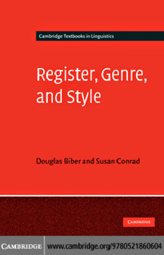 Register, Genre, and Style (Cambridge Textbooks in Linguistics)