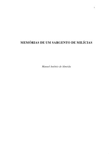Memorias de um Sargento de Milicias