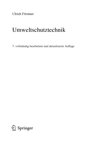 Umweltschutztechnik