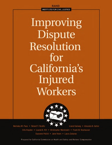 Improving the People's Court: Issues Facing the Adjudication of Claims Before the California - Workers' Compensation Appeals Board