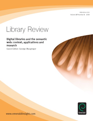 Digital libraries and the semantic web: context, applications and research